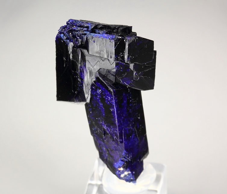 bi-terminated AZURITE twinned 