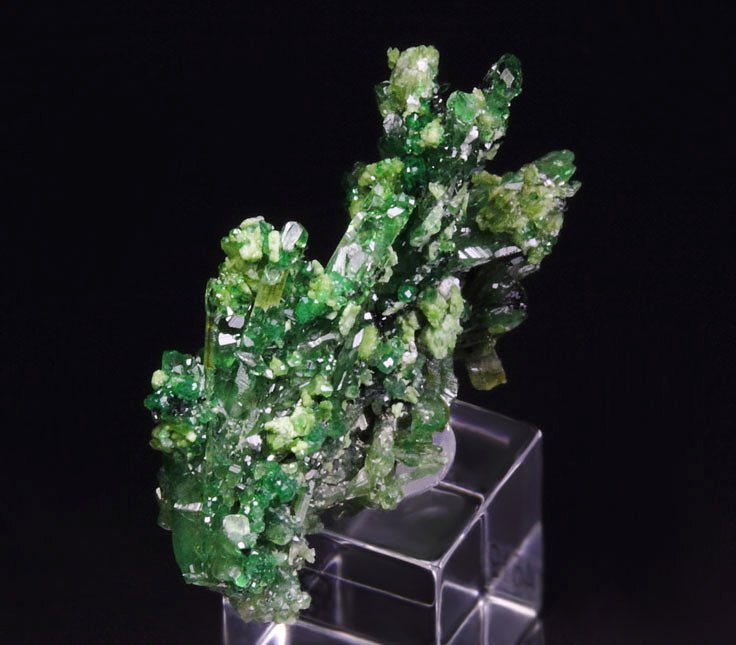 gem DIOPSIDE, gem GARNET var. GROSSULAR var. CHROMIAN, CHROMITE