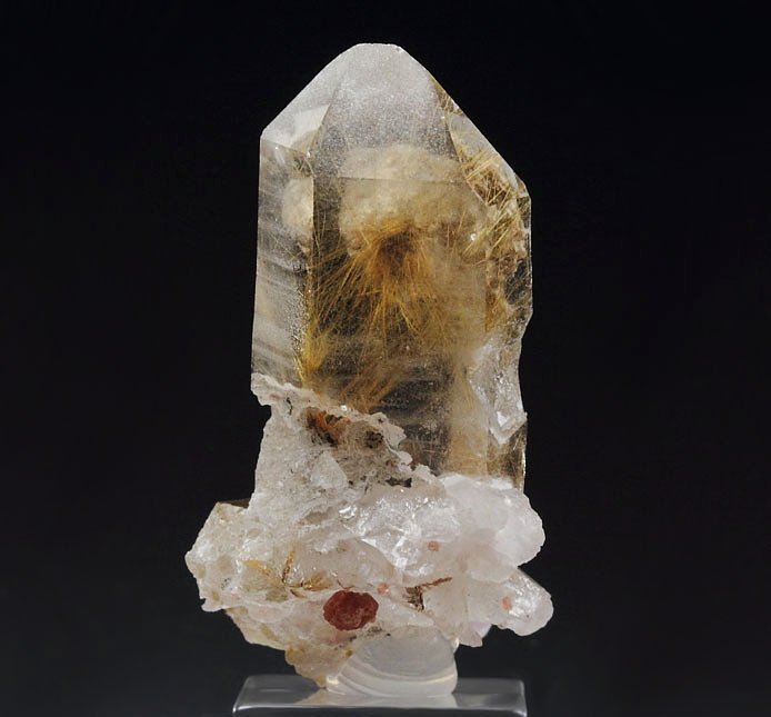 QUARTZ with RUTILE inclusions