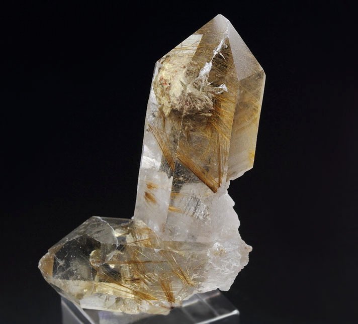 QUARTZ with RUTILE inclusions