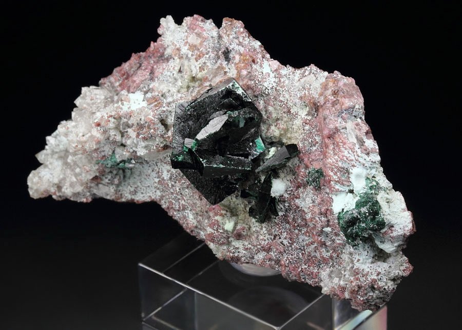 crystallized MALACHITE, CHRYSOCOLLA, QUARTZ