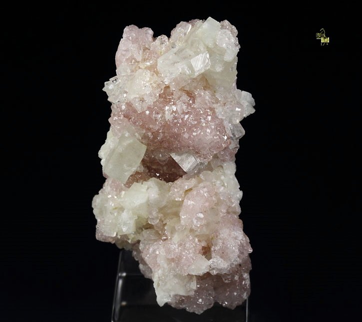 rare- gem PINK GARNET var. GROSSULAR, PREHNITE