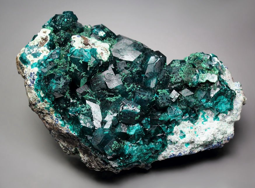 DIOPTASE, MALACHITE