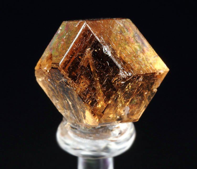 gem GARNET var. GROSSULAR with DIOPSIDE inclusions