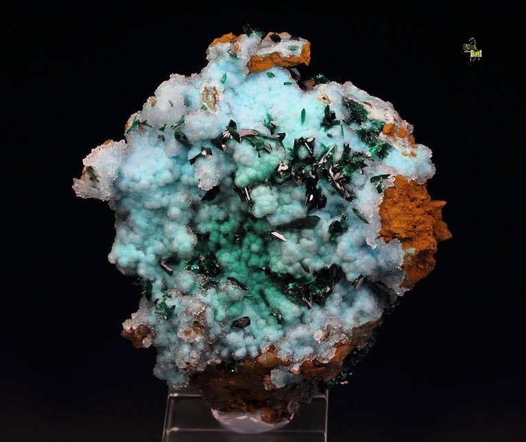 BROCHANTITE, CHRYSOCOLLA, QUARTZ