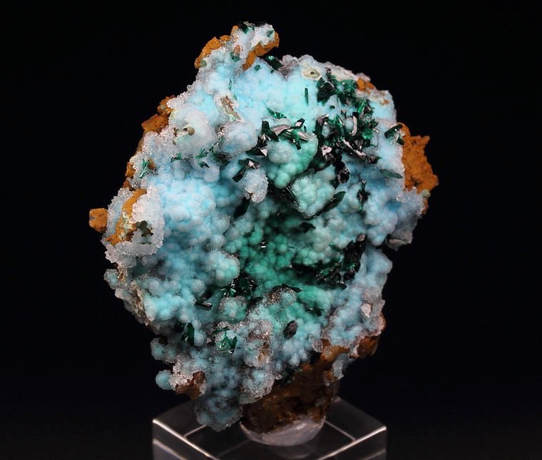 BROCHANTITE, CHRYSOCOLLA, QUARTZ