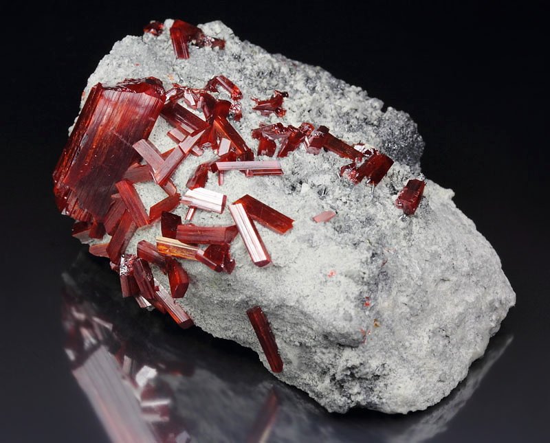 REALGAR, STIBNITE