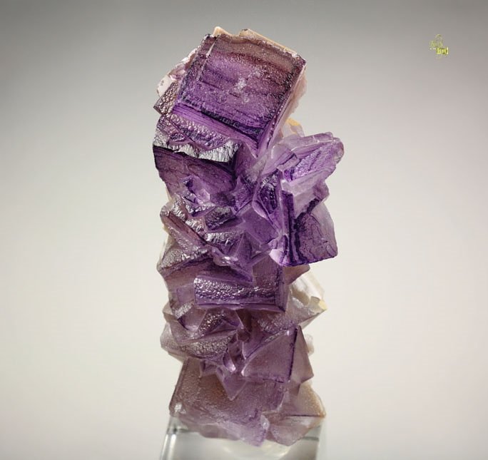 FLUORITE stalactite, CALCITE 