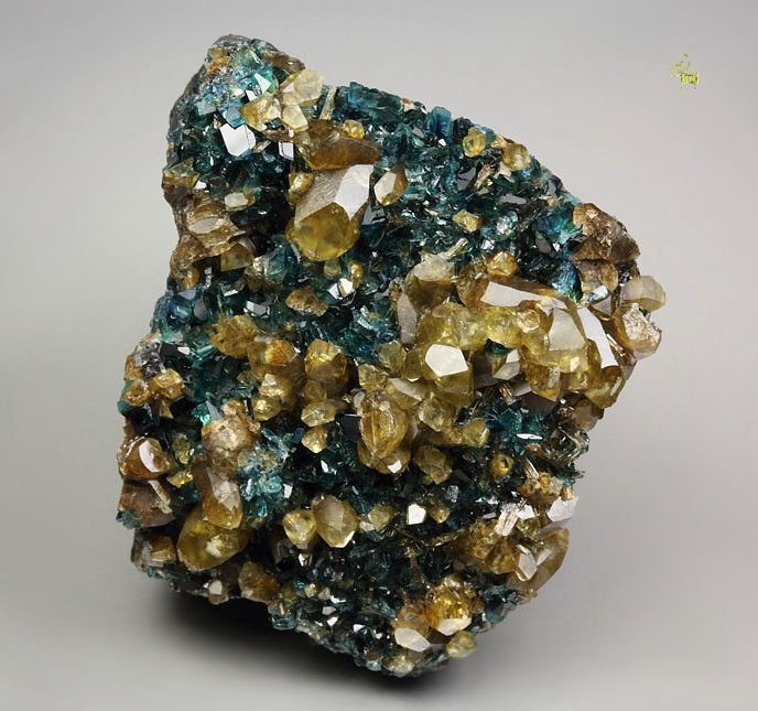 gem LAZULITE, gemmy KULANITE, SIDERITE