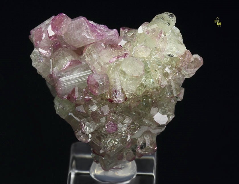 gem VESUVIANITE with RASPBERRY CAPS