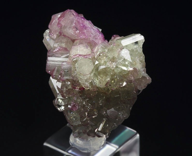 gem VESUVIANITE with RASPBERRY CAPS