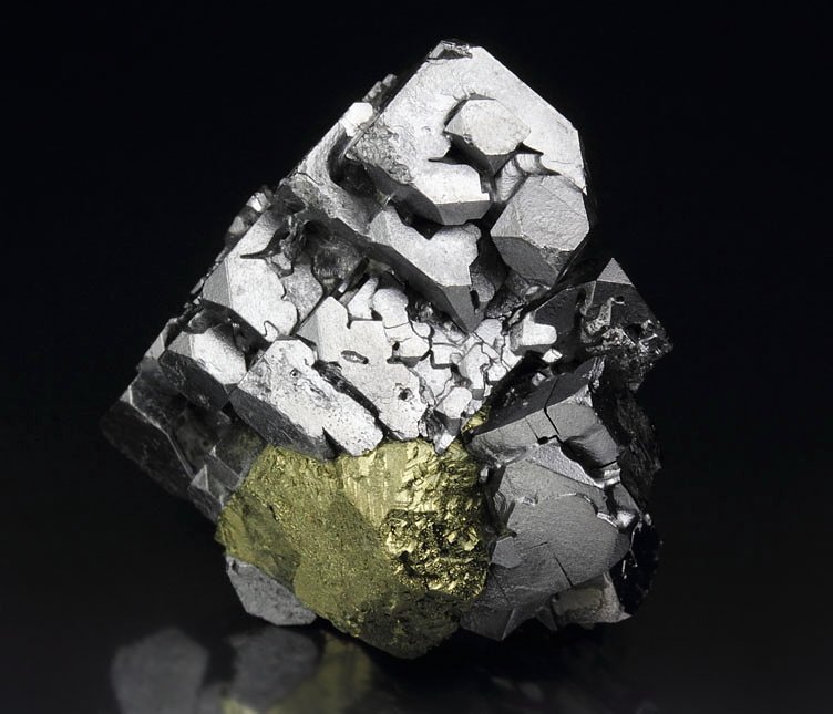 skeletal GALENA, CHALCOPYRITE