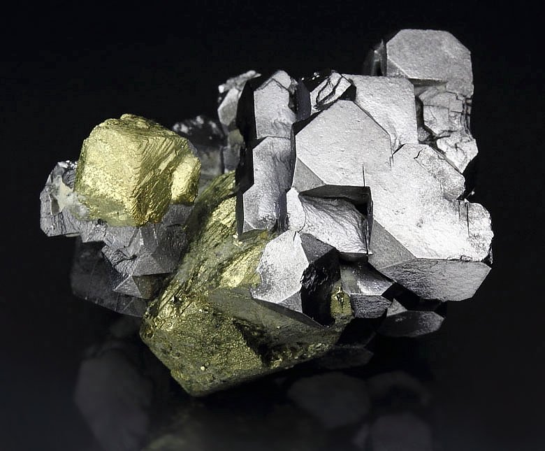 skeletal GALENA, CHALCOPYRITE