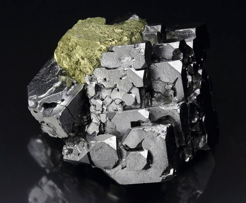 skeletal GALENA, CHALCOPYRITE