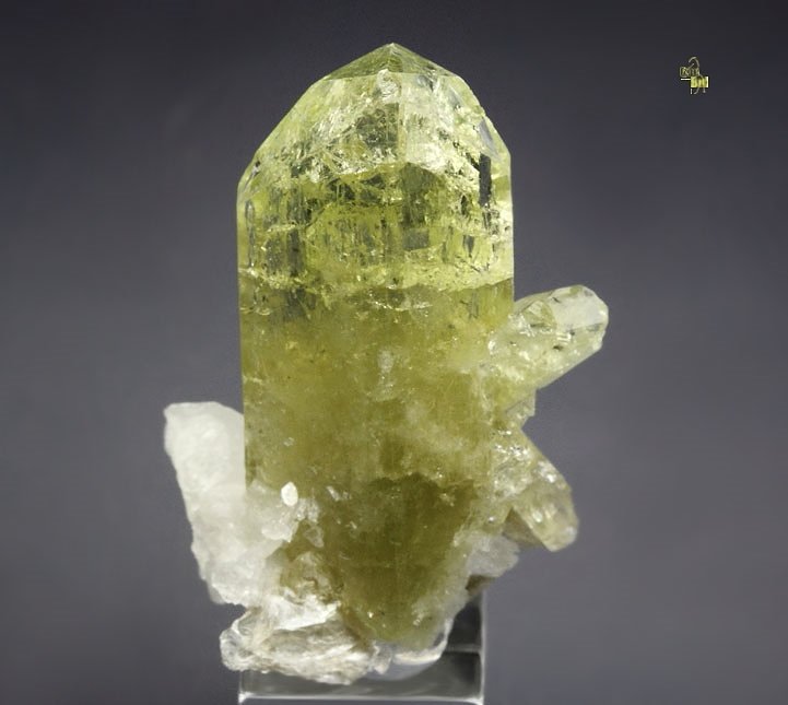 gem BRAZILIANITE, ALBITE