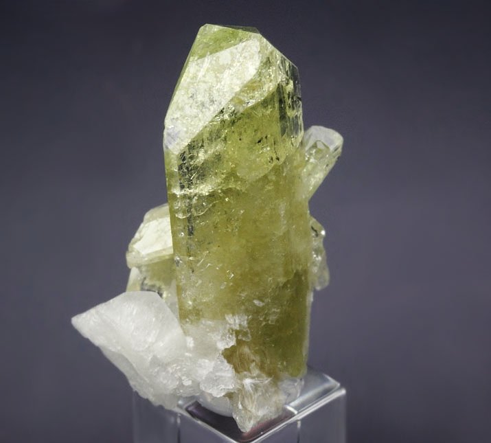 gem BRAZILIANITE, ALBITE