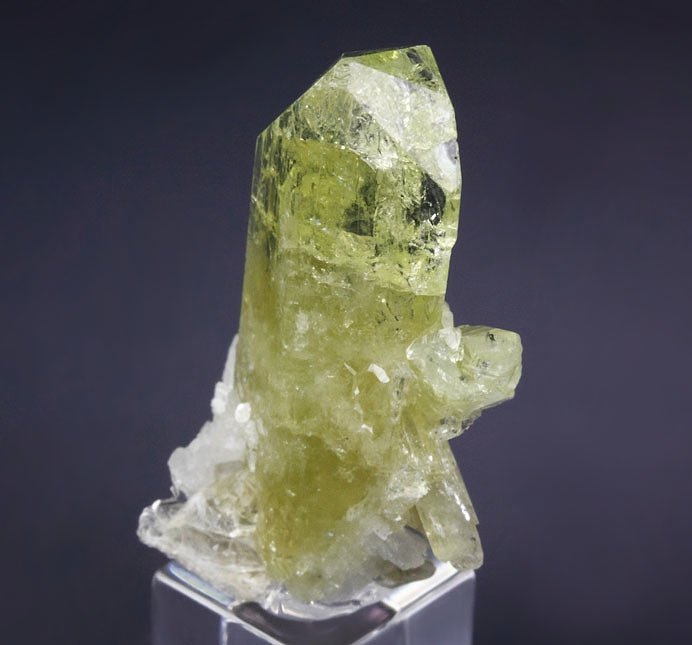 gem BRAZILIANITE, ALBITE