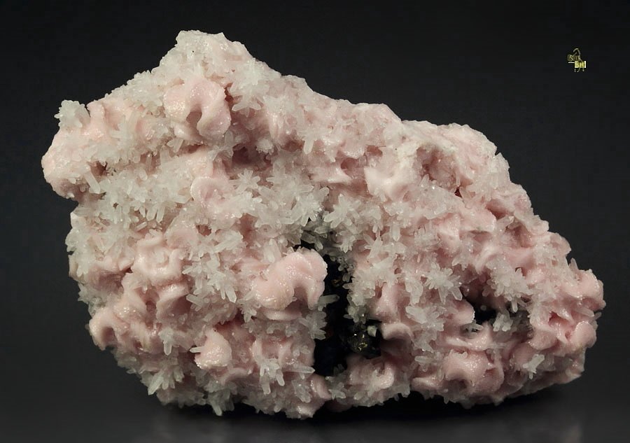 RHODOCHROSITE, QUARTZ, CHALCOPYRITE