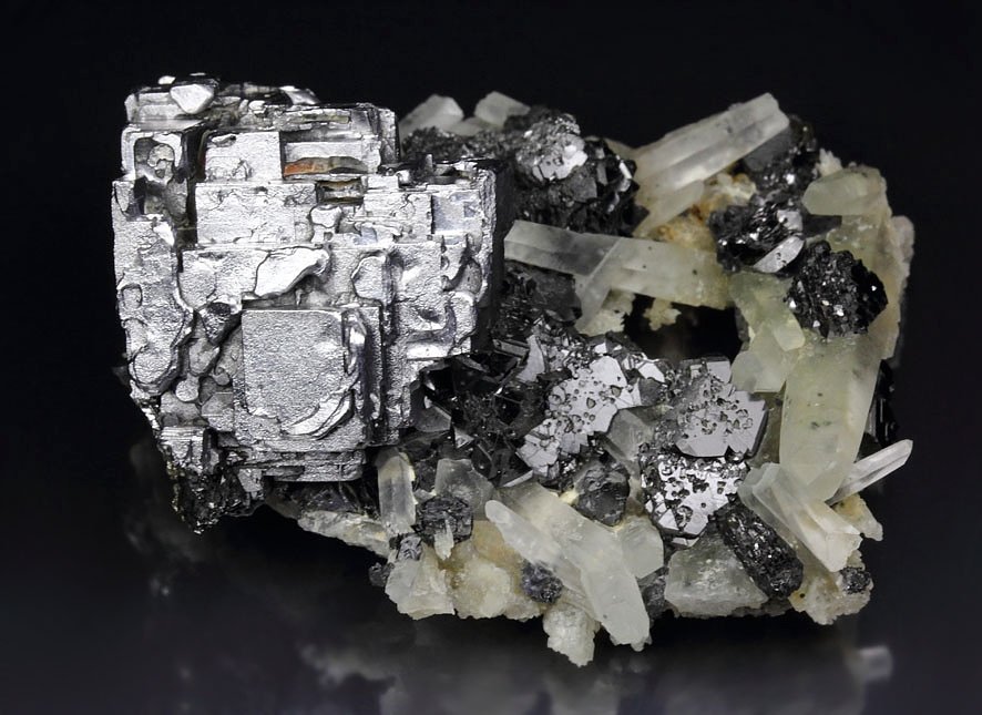 skeletal GALENA, SPHALERITE, QUARTZ