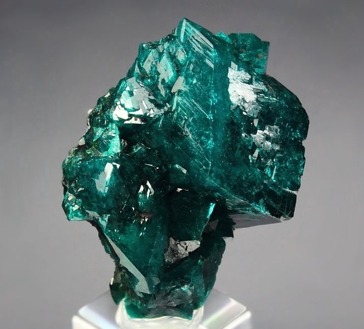 gemmy DIOPTASE bi-terminated