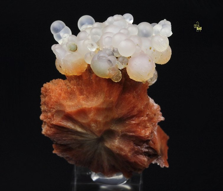 orange SCOLECITE, CHALCEDONY