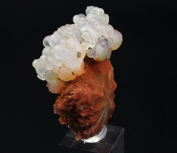 orange SCOLECITE, CHALCEDONY