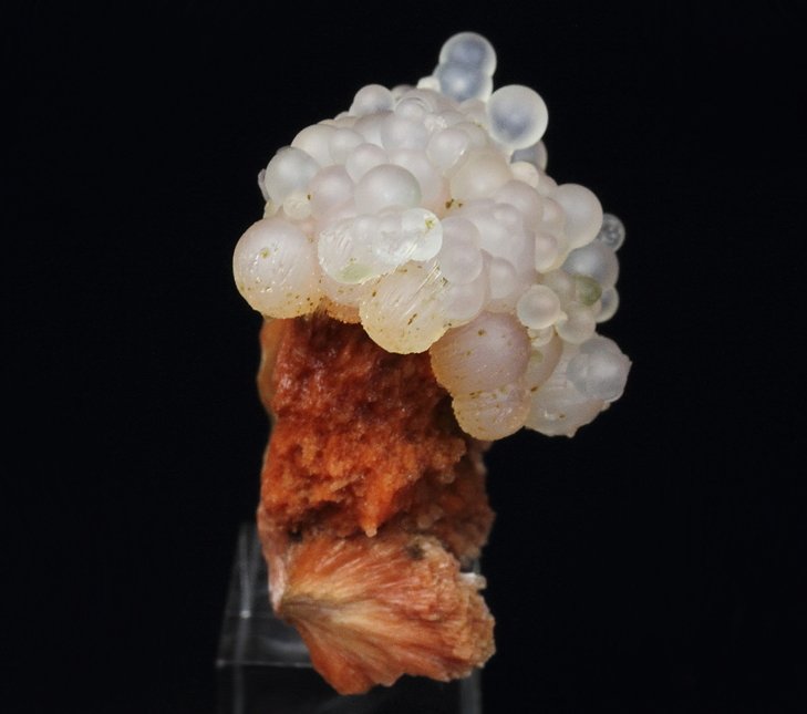 orange SCOLECITE, CHALCEDONY