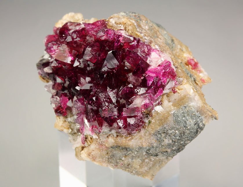 gemmy ROSELITE, DOLOMITE, HETEROGENITE, CALCITE