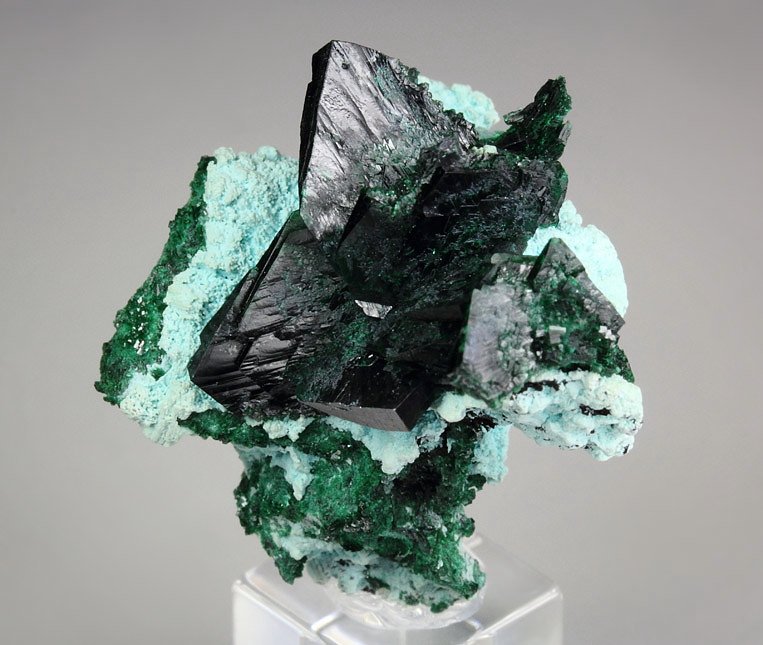 crystallized MALACHITE, CHRYSOCOLLA