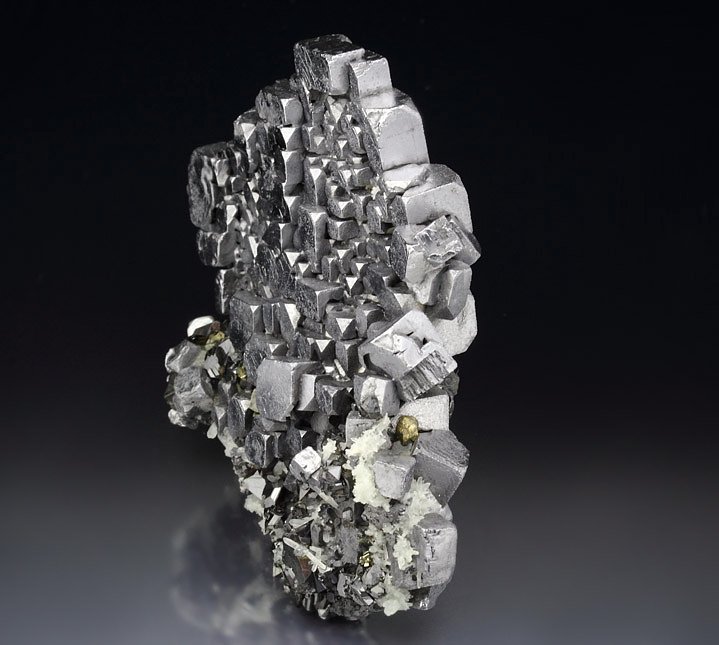 skeletal GALENA, gem SPHALERITE var. CLEIOPHANE, CHALCOPYRITE, QUARTZ