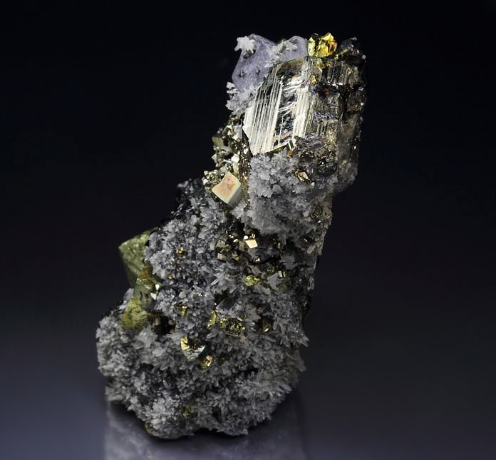 CHALCOPYRITE, GALENA, SPHALERITE, PYRITE, QUARTZ