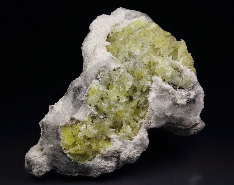 GONNARDITE epimorph after CALCITE, CALCITE