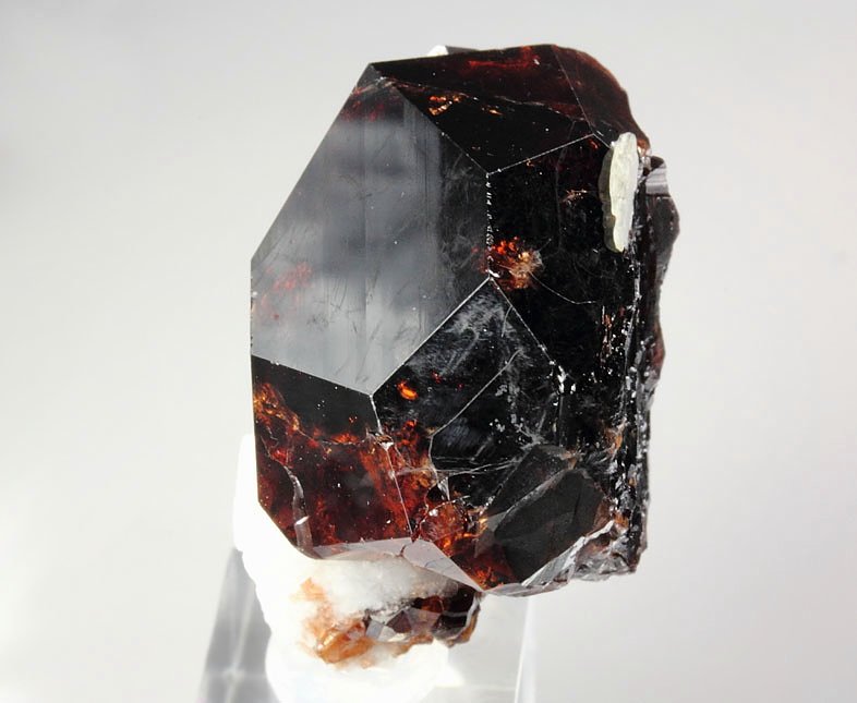 gem GARNET var. SPESSARTINE, ALBITE