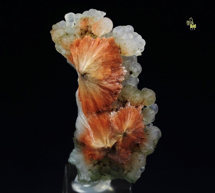 orange SCOLECITE, CHALCEDONY