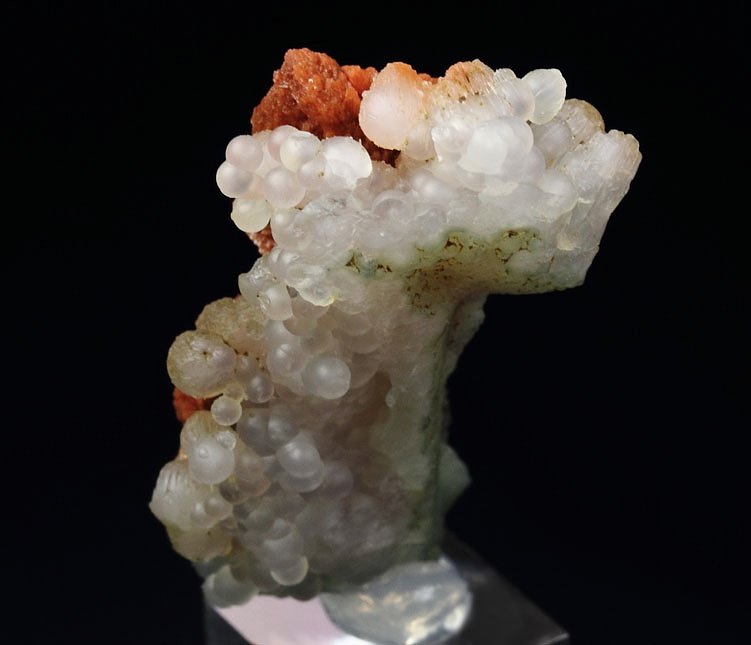 orange SCOLECITE, CHALCEDONY