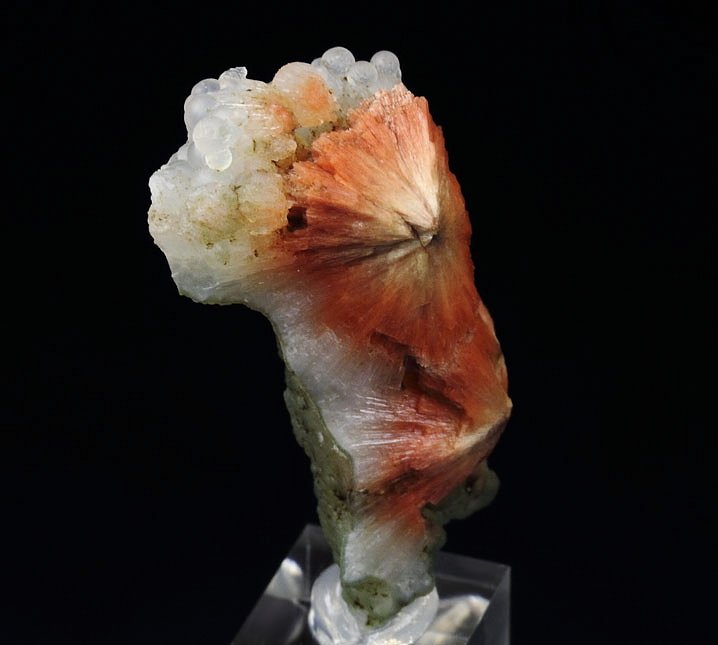 orange SCOLECITE, CHALCEDONY