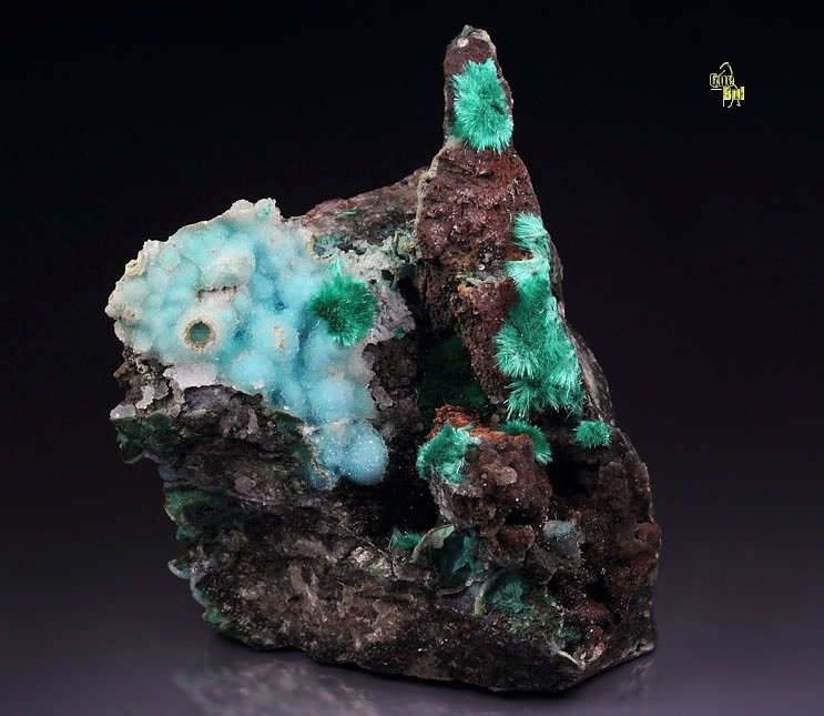 BROCHANTITE, CHALCEDONY, CHRYSOCOLLA