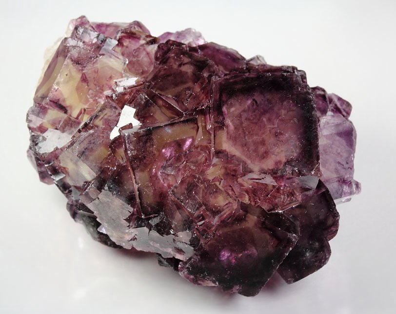 FLUORITE with purple PHANTOMS