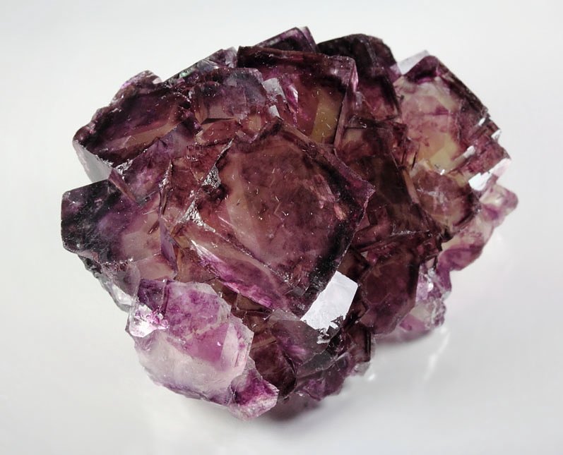 FLUORITE with purple PHANTOMS