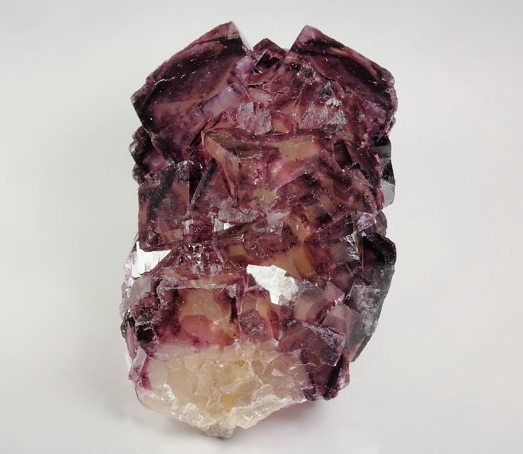 FLUORITE with purple PHANTOMS