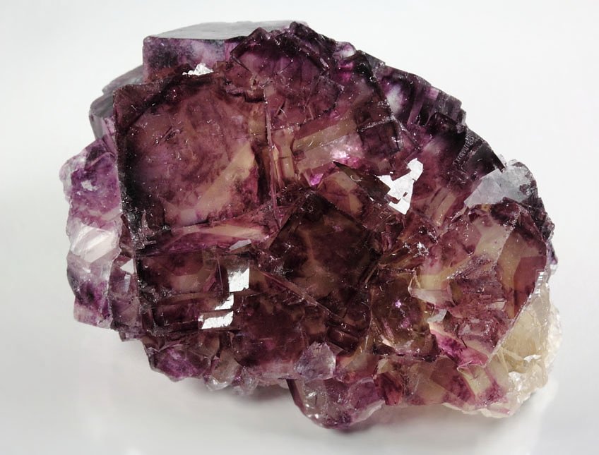 FLUORITE with purple PHANTOMS