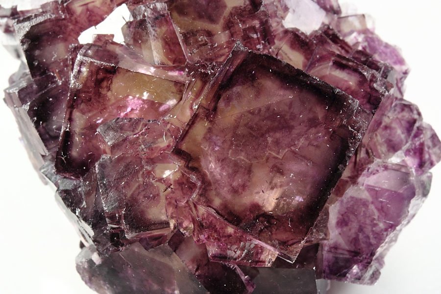 FLUORITE with purple PHANTOMS