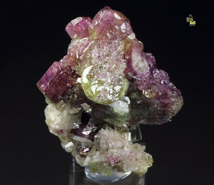 gemmy VESUVIANITE multicolor, DIOPSIDE