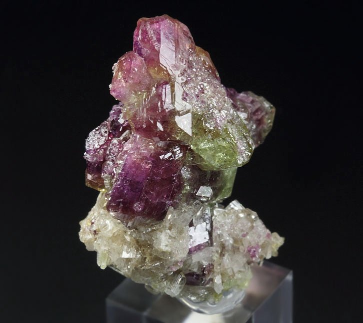 gemmy VESUVIANITE multicolor, DIOPSIDE