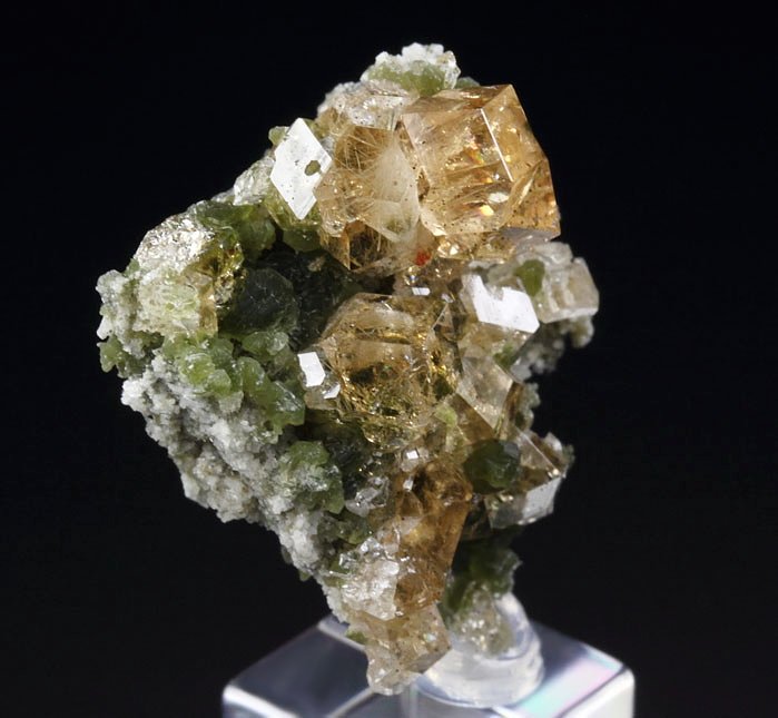 gem GARNET var. GROSSULAR, CLINOCHLORE, DIOPSIDE