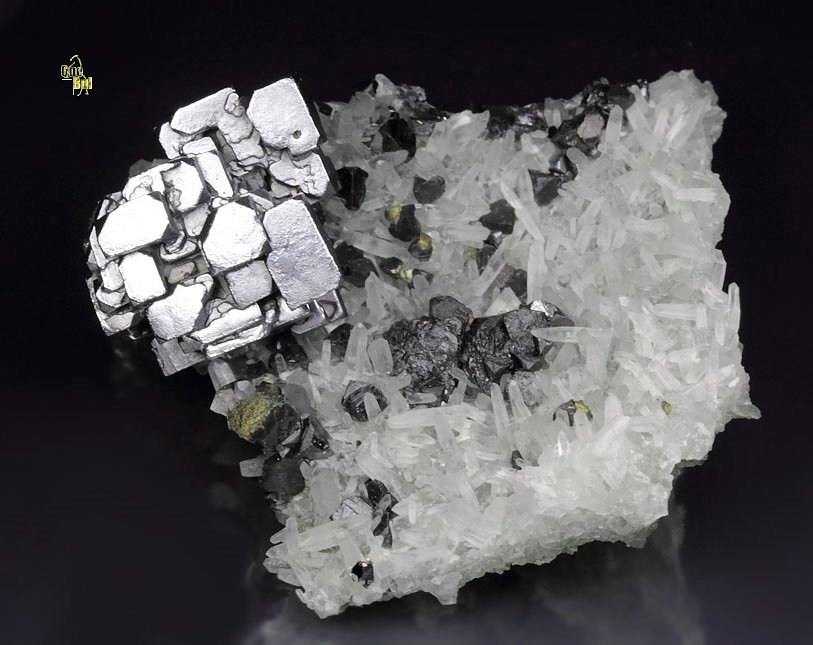 skeletal GALENA, SPHALERITE, CHALCOPYRITE, QUARTZ