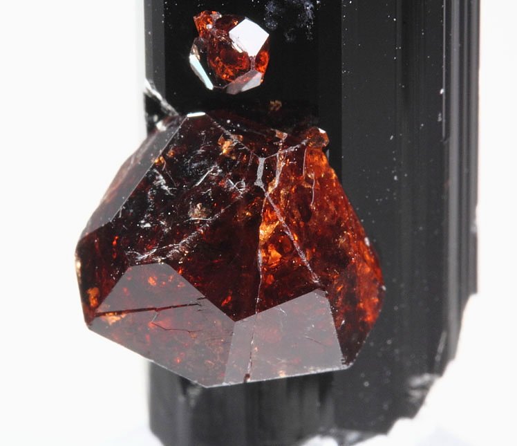 gem GARNET var. SPESSARTINE, TOURMALINE var. SCHORL