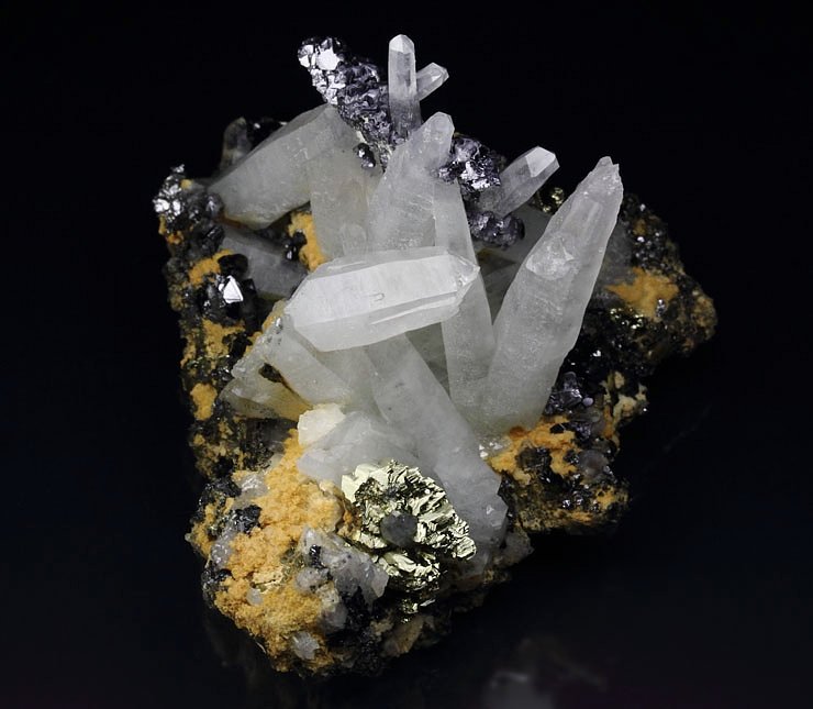 GALENA, QUARTZ, CHALCOPYRITE, SPHALERITE, CALCITE