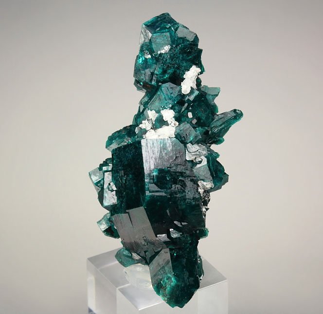 gemmy DIOPTASE,  QUARTZ, CALCITE