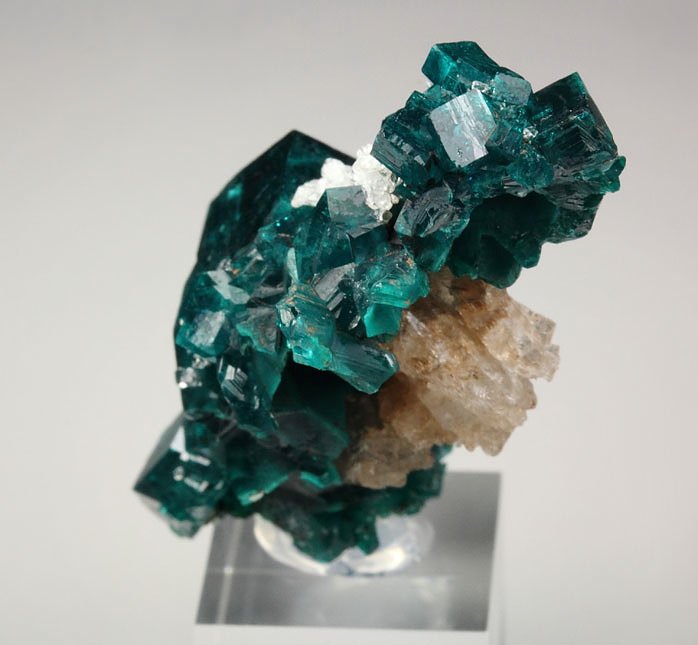 gemmy DIOPTASE,  QUARTZ, CALCITE